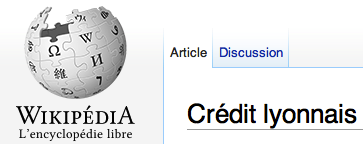 LCL sur Wikipédia